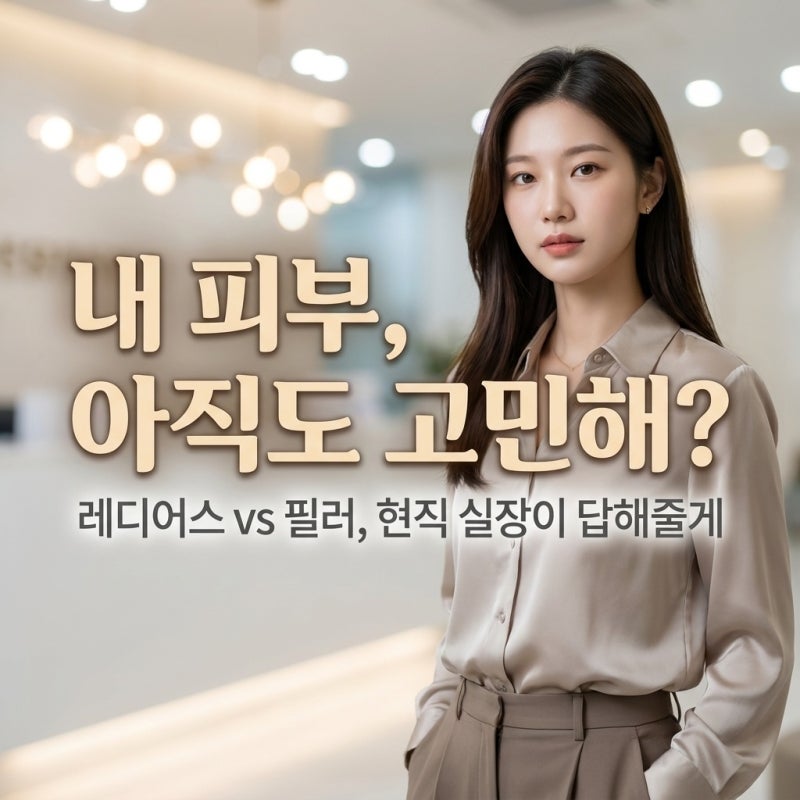 홍대 레디어스, 필러랑 뭐가 달라요? 합정역 피부과 실장이 말하는 탄력 부스터의 진짜 매력