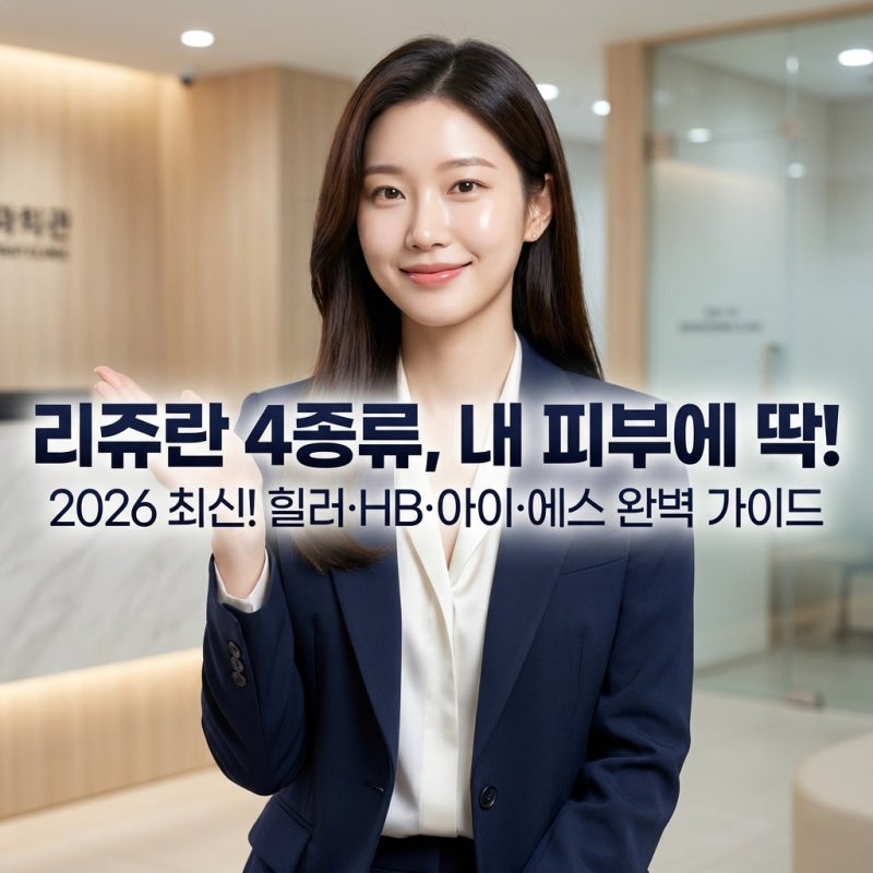홍대 리쥬란 힐러 HB 아이 에스 차이점은? 나에게 맞는 스킨부스터 고르는 법