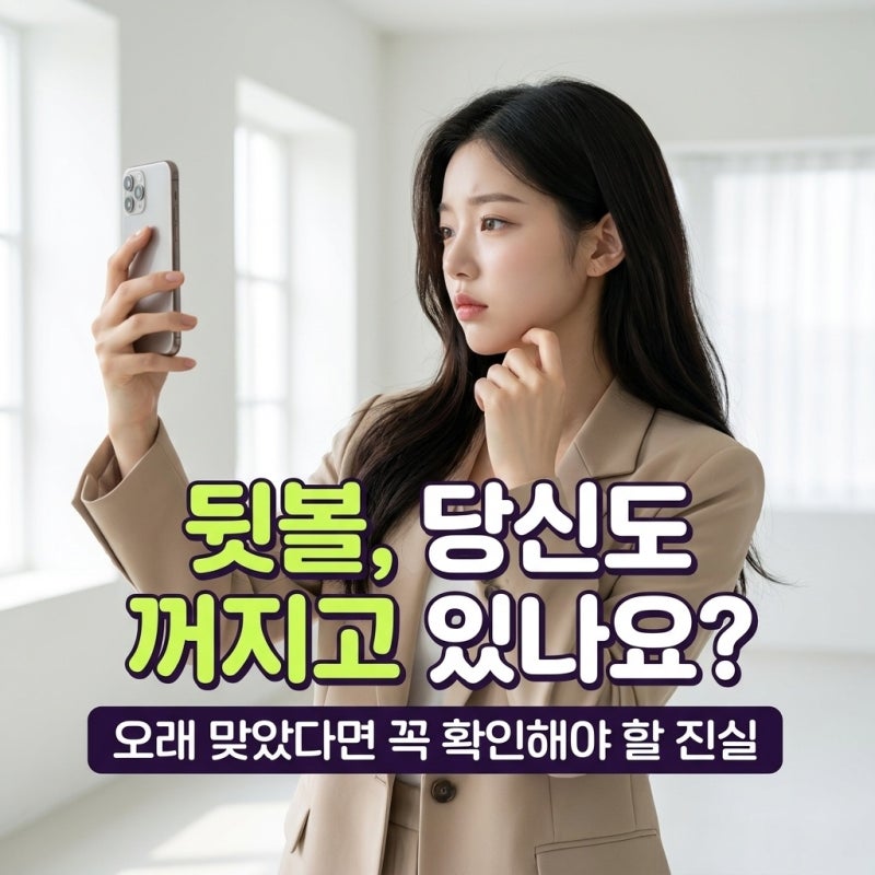 사각턱보톡스 뒷볼 꺼짐 신호? 습관처럼 맞다 생긴 그늘 자가진단법과 조절 주기