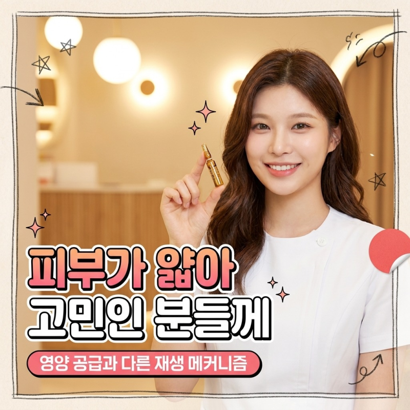 홍대 연어주사 반복 시술 후 얇아졌던 피부층이 탄탄하게 차오르고 칙칙한 안색이 맑아진 기록