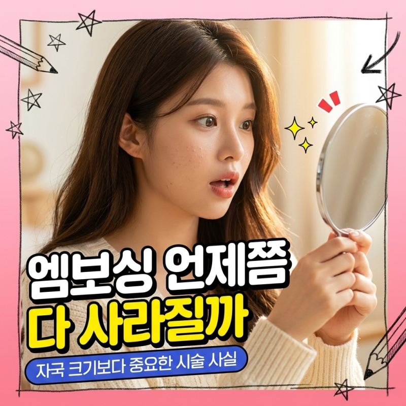 리쥬란 엠보싱 며칠이나 갈까 걱정했는데 직접 겪어보니 마음이 놓이네요