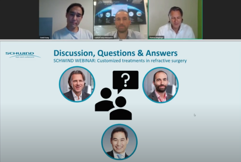 글로벌 의료 웨비나 2020 ESCRS(유럽백내장굴절수술학회) 한국대표로 코웨이브 수술 강연 사진 4