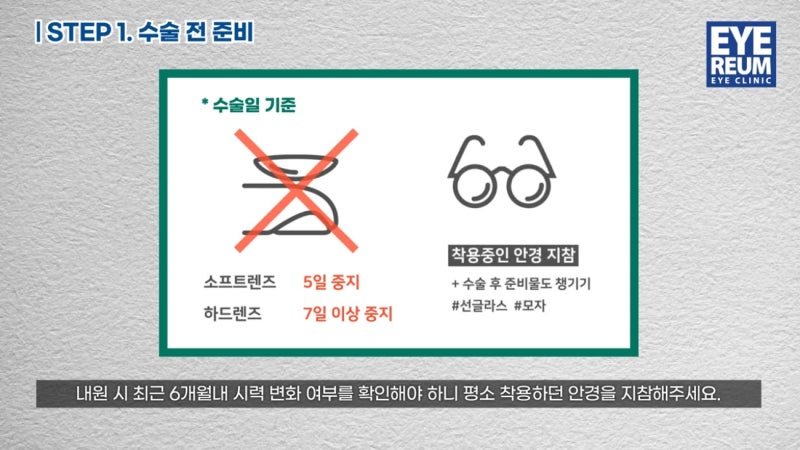 직장인 원데이스마일라식 Q&A - 연차부터 수술준비까지