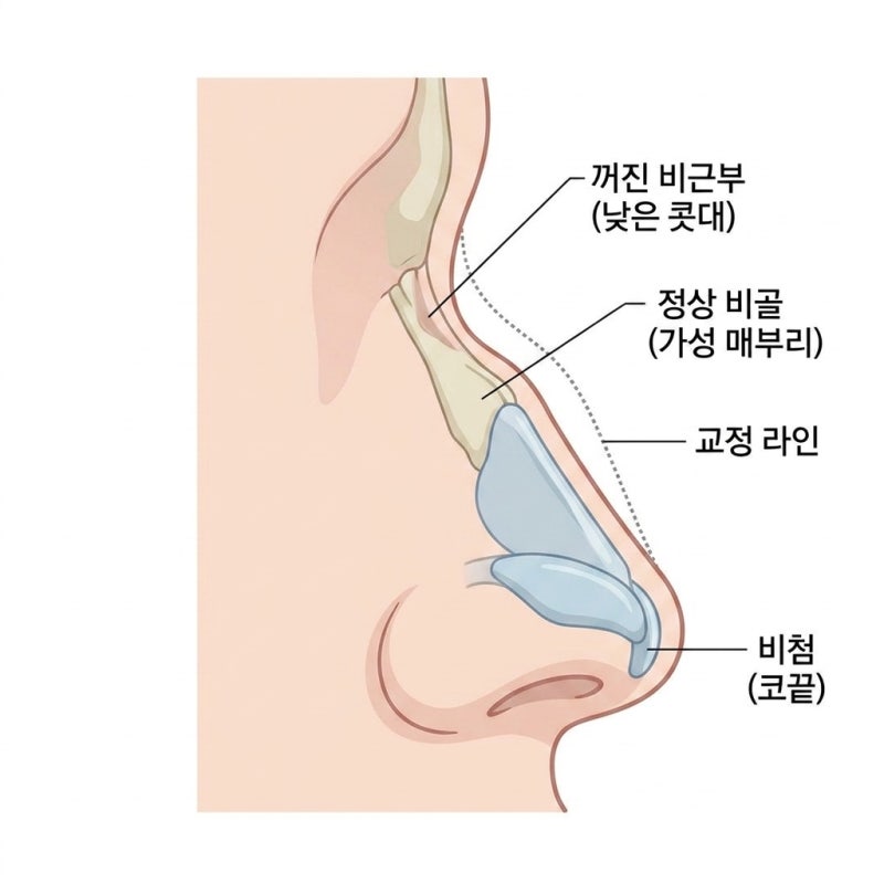 매부리코 성형수술 필러와 절골 사이 선택 기준 사진 2