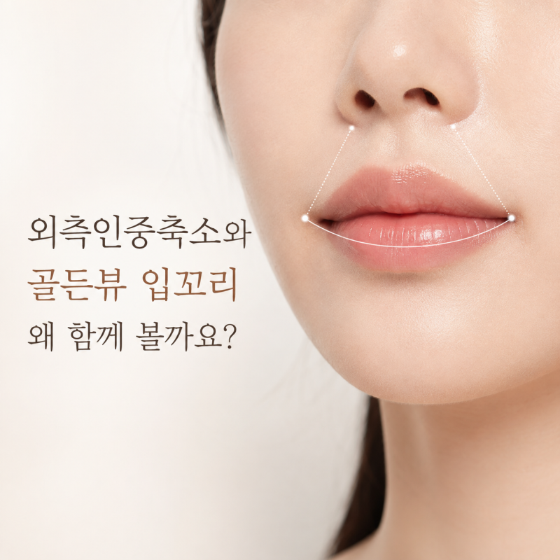 외측인중축소와 골든뷰입꼬리, 같이 보면 왜 자연스러울까? | 골든디아망성형외과