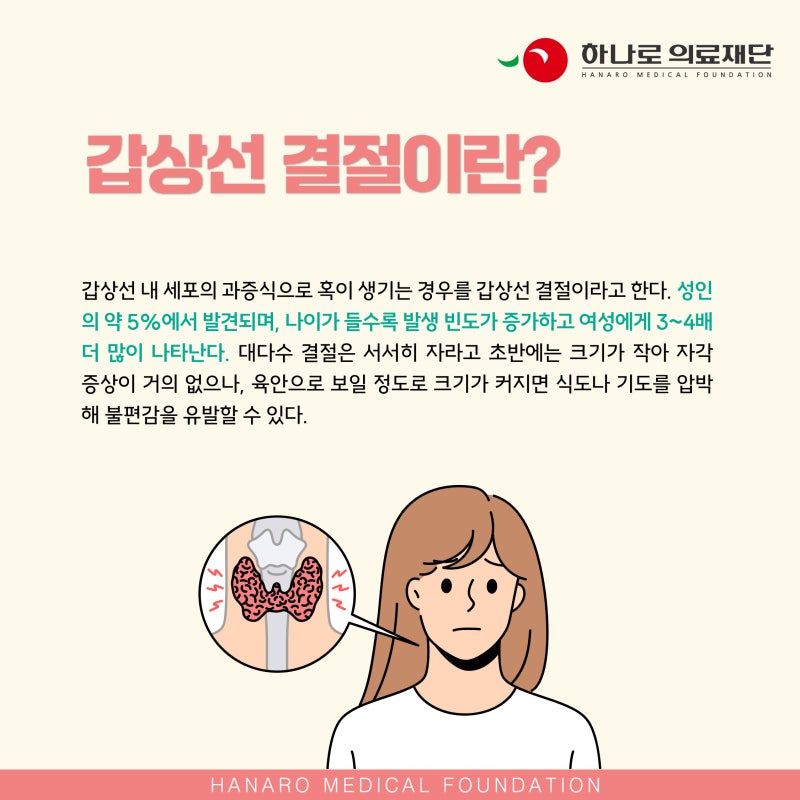 갑상선 결절, 혹시 암일까?