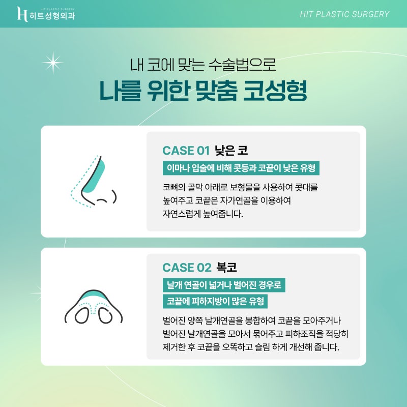 [히트성형외과] 유형별로 알아보는 코수술 ! 사진 3