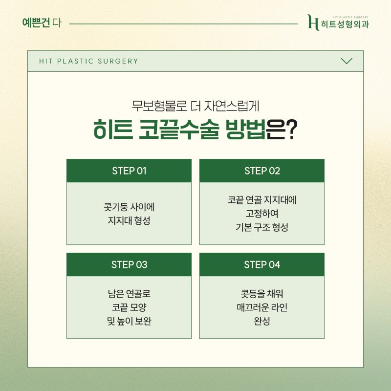 [히트성형외과] 보형물 없이도 가능한 코끝 수술? 사진 4