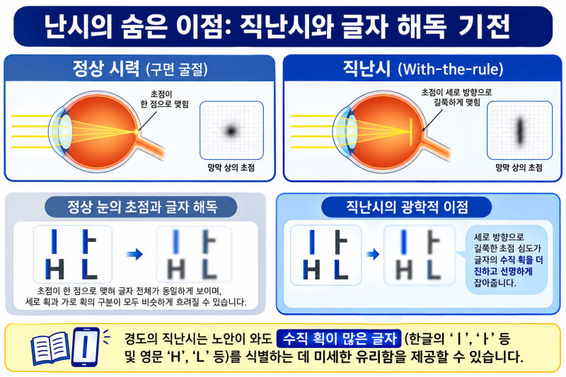 [성모진안과] 안경과 렌즈로도 불편한 '난시' 총정리: 원인부터 스마일라식·실크라식 후 잔여 난시까지 사진 2