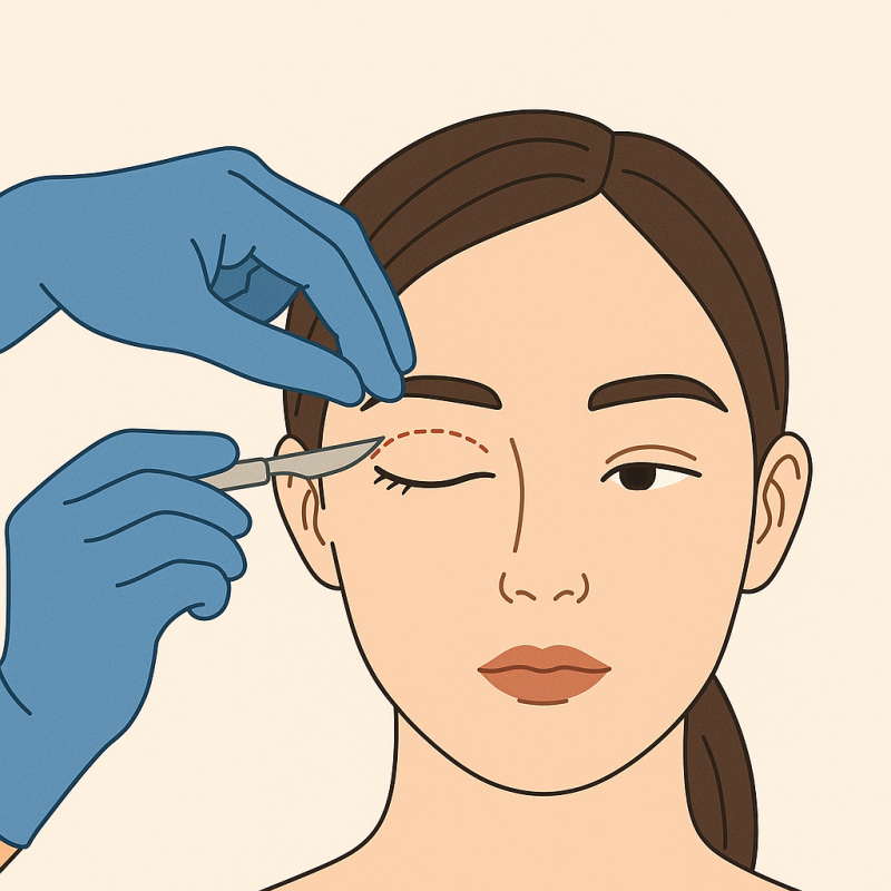 Phương pháp hai dòng vs một dòng trong sửa nếp mắt kép | Phẫu thuật sửa nếp mắt kép hai dòng