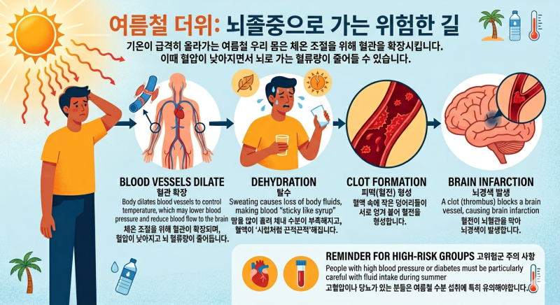 比冬天更可怕的夏季中风，血管发出的5个危险信号