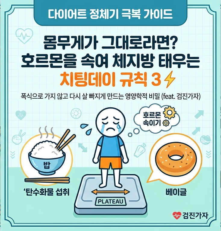 다이어트 정체기 탈출하는 법 호르몬 속이는 똑똑한 치팅데이 식단