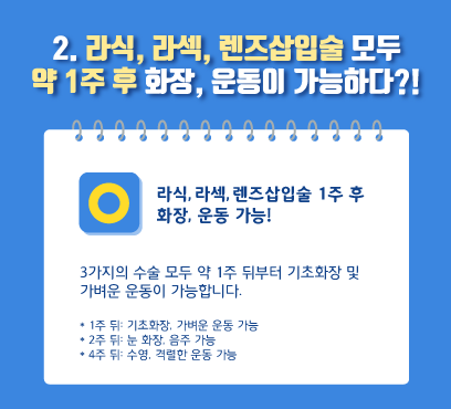 [강남 스마일안과] 라식, 라섹, 렌즈삽입술 수술 후 건강관리! 사진 4