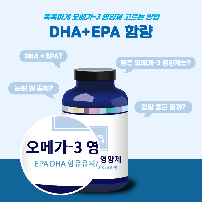 [صحة العين] مكملات أوميغا 3 المفيدة للعينين، تحقق من محتوى DHA+EPA