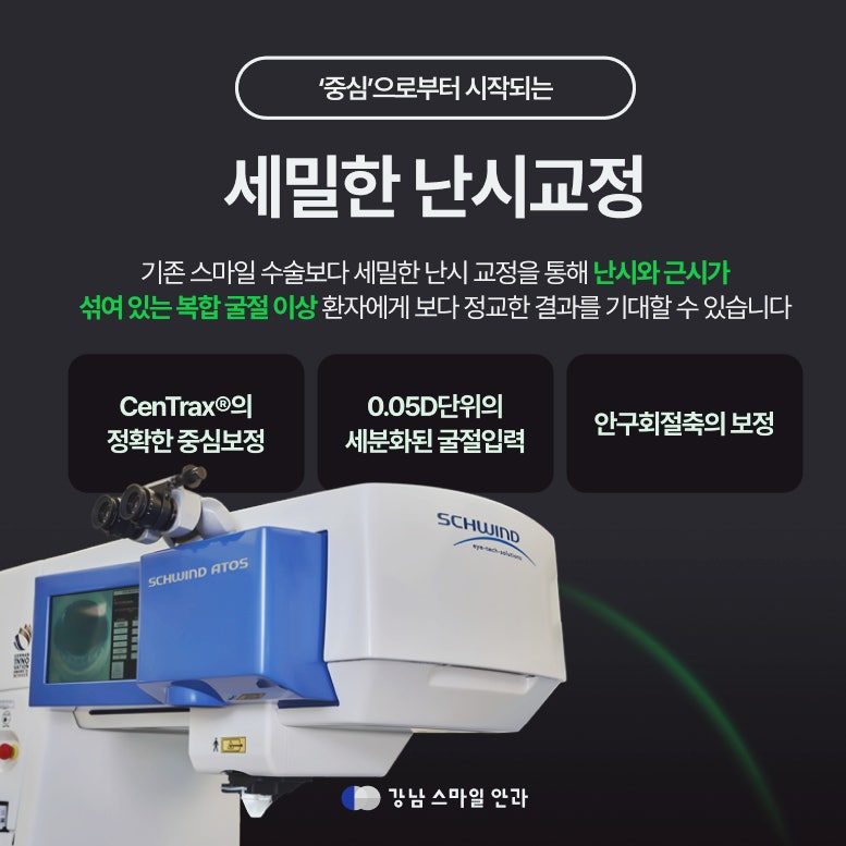 หากคุณกำลังพิจารณาการแก้ไขสายตาเอียง? ให้ความสนใจกับ Smart Nova LASIK ที่ Seocho Dongsan Eye Clinic 사진 4