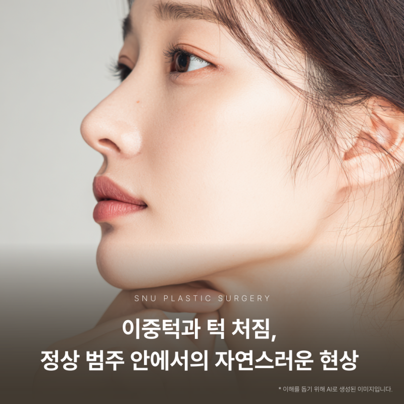 젊은 나이 이중턱·턱 처짐 수술, 정말 필요할까? 신중한 선택 가이드