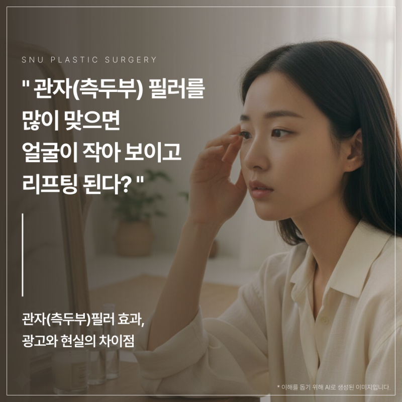 관자(측두부)필러 효과의 진실, 광고와 현실의 차이점